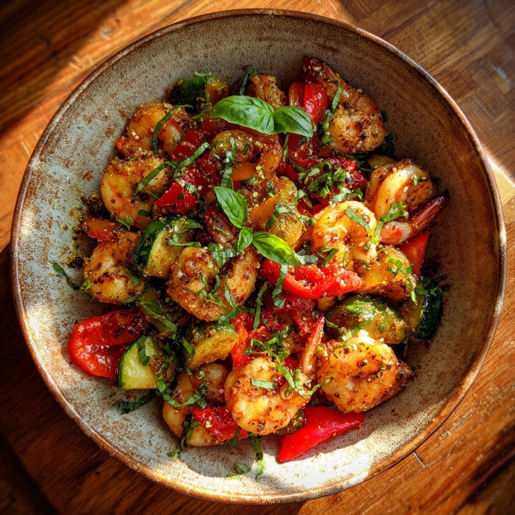 Easy Healthy Shrimp And Vegetable Bowl