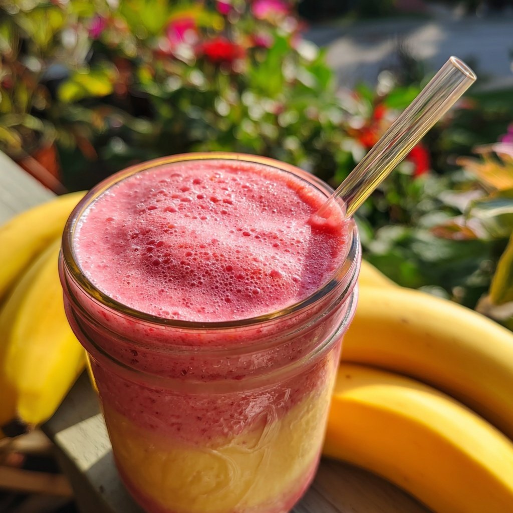 Strawberry Banana Protein Smoothie
