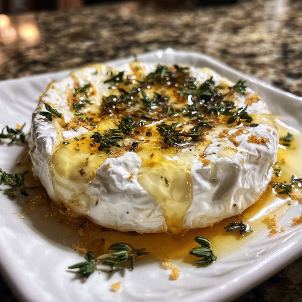 Camembert with Honey and Thyme