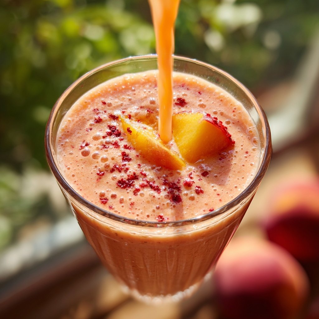 Peach Strawberry Smoothie