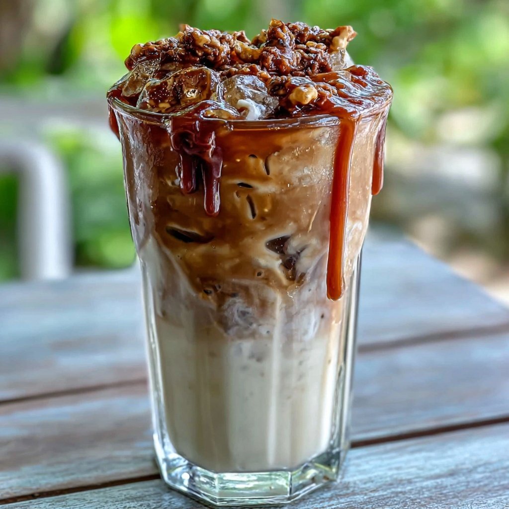 Low Calorie Iced Caramel Latte Drink