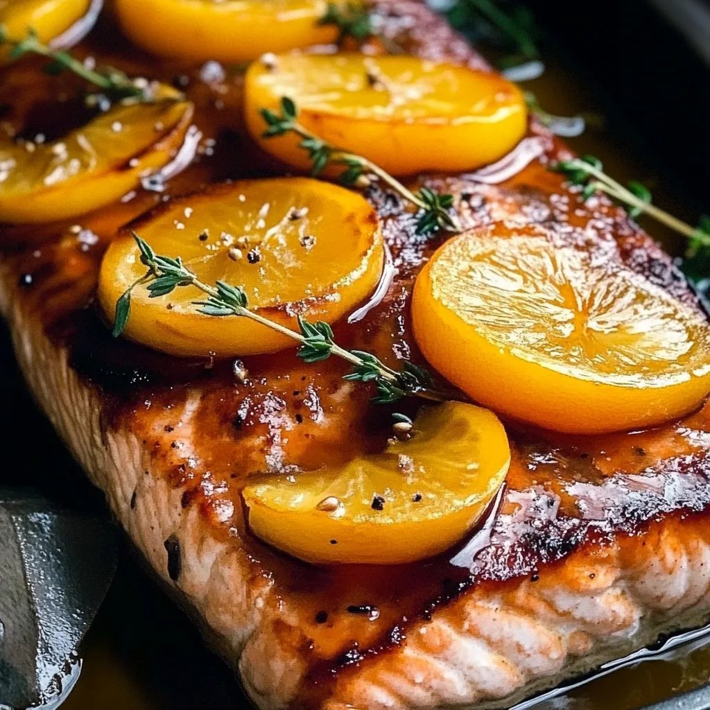 Bourbon Peach Salmon