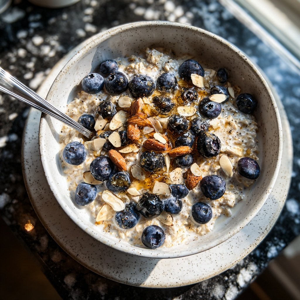 Blueberry Almond Overnight Oats