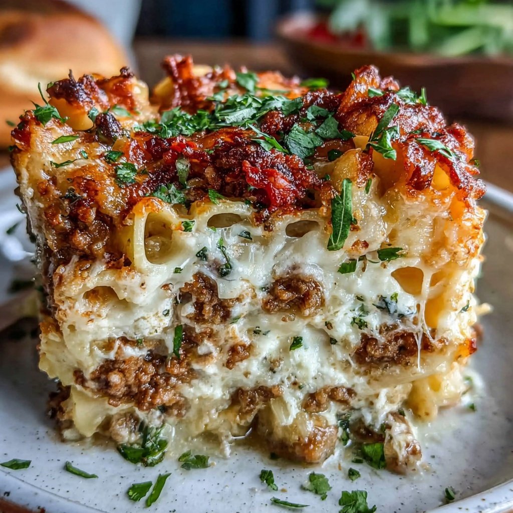 Ground Beef And Cheese Pasta Bake