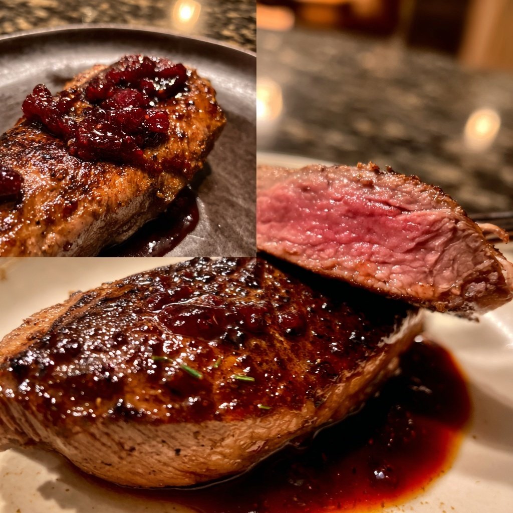 Duck Breast with Fig and Red Wine