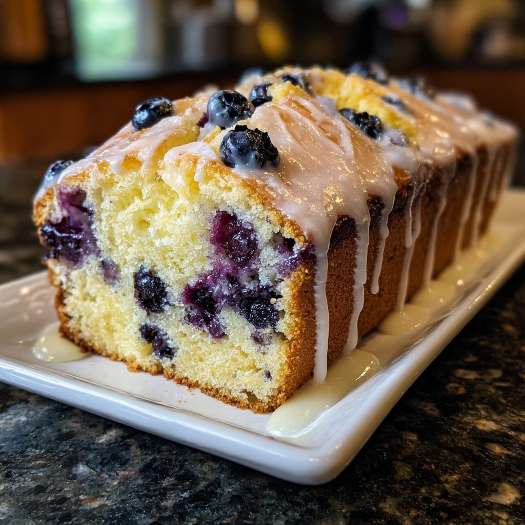 Baking & Desserts Lemon Blueberry Loaf Cake